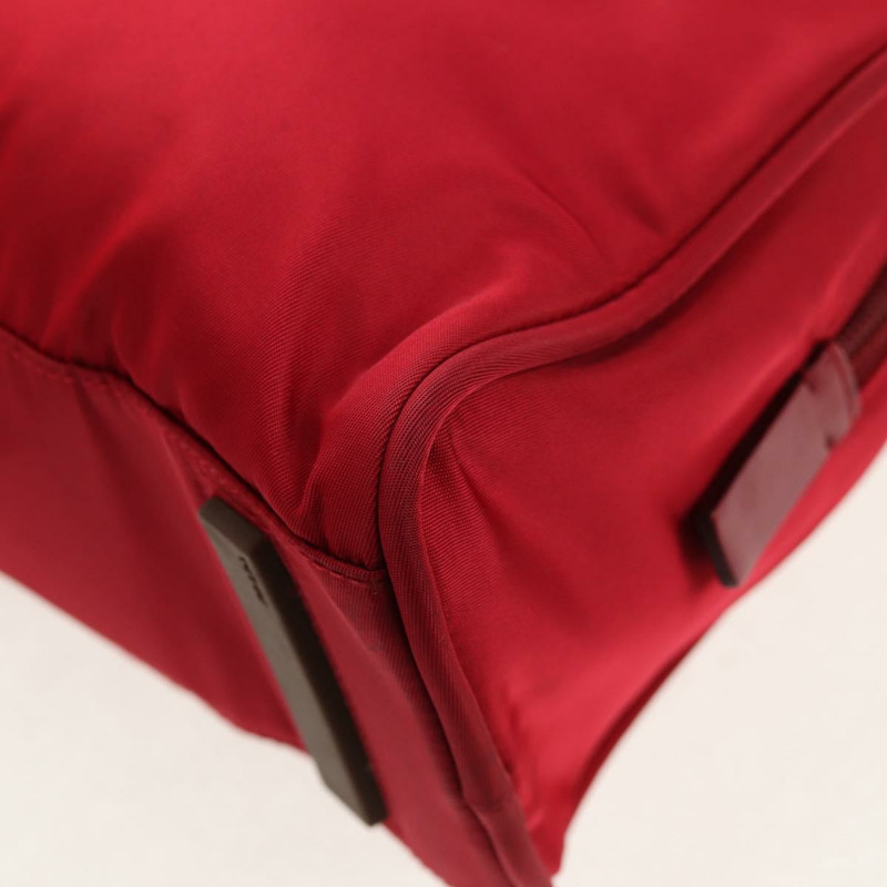 【日本直送】PRADA 單肩包 尼龍 紅色 銀色 正品 BA7317V-15