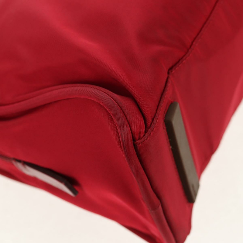 【日本直送】PRADA 單肩包 尼龍 紅色 銀色 正品 BA7317V-16