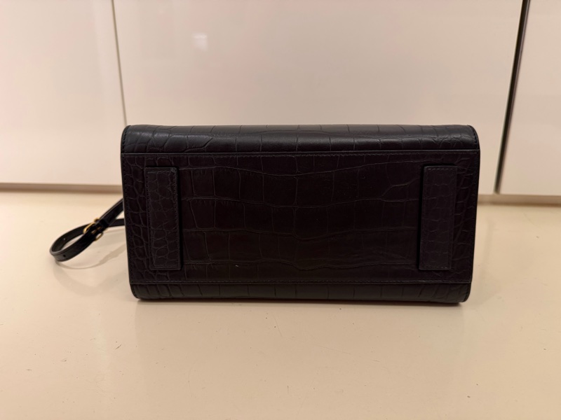 Balenciaga Sharp M 鱷魚紋皮革手提包｜黑色｜幾乎全新｜附防塵袋-3