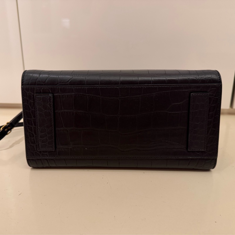 Balenciaga Sharp M 鱷魚紋皮革手提包｜黑色｜幾乎全新｜附防塵袋-7