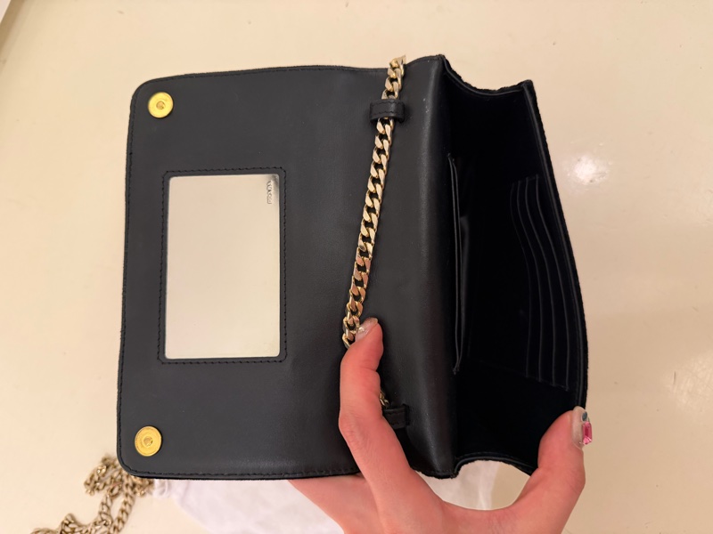 Prada Bow Wallet on Chain 天鵝絨款|英國購入|附防塵袋-4