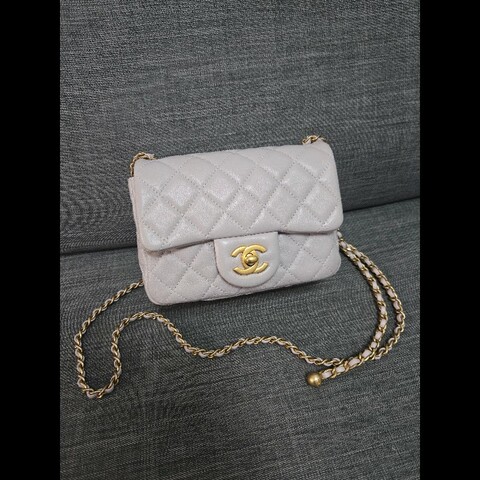 Chanel 香奈兒 金球方胖 香芋紫色