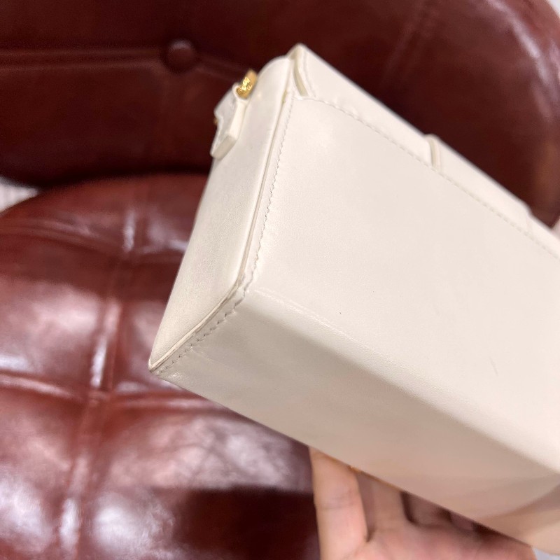 Dior 迪奧 蒙田30 mini 白金全皮盒子包-11