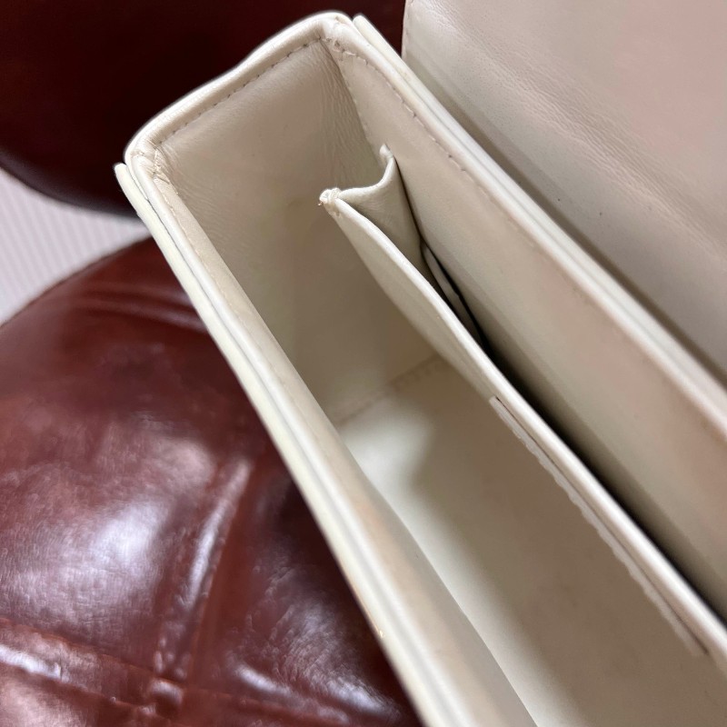 Dior 迪奧 蒙田30 mini 白金全皮盒子包-16