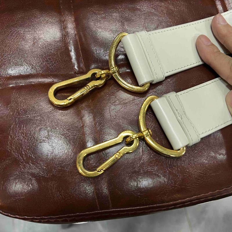 Dior 迪奧 蒙田30 mini 白金全皮盒子包-19