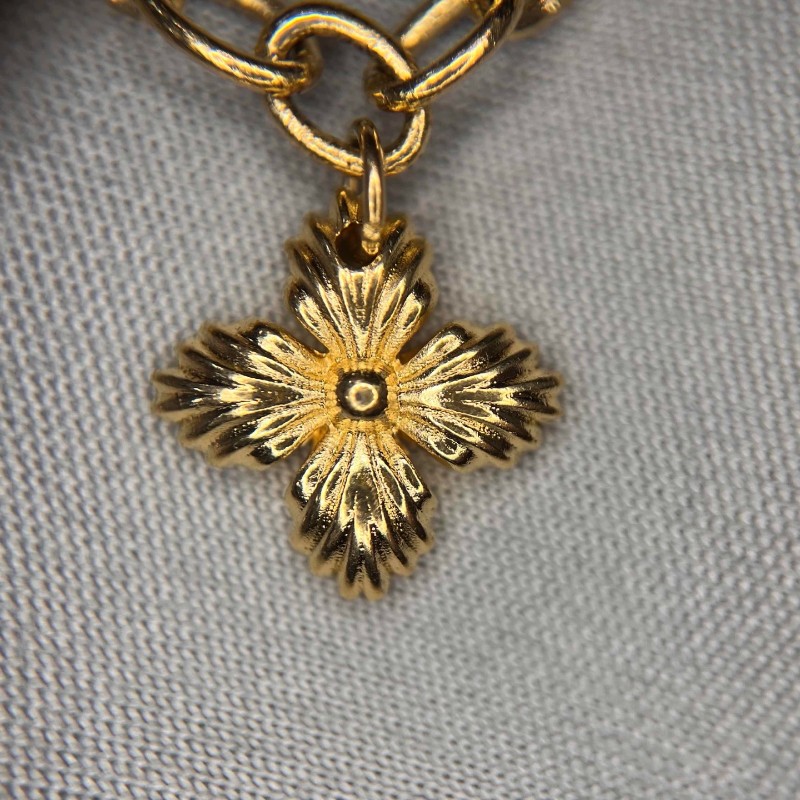 LV 字母花卉水晶多層手鏈-6