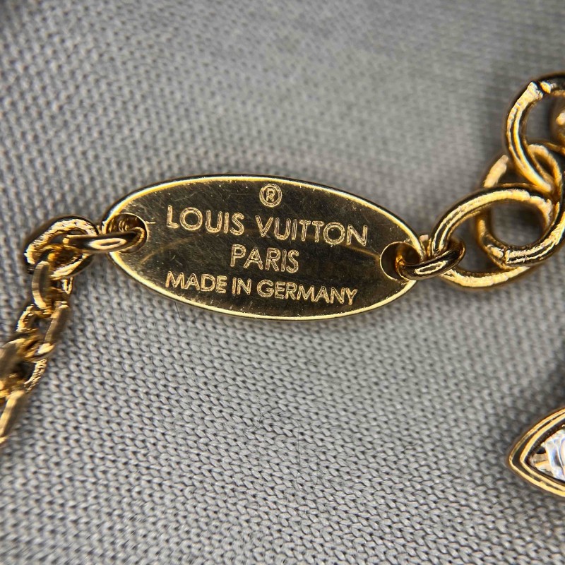 LV 字母花卉水晶多層手鏈-10