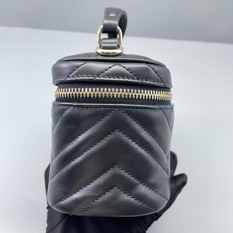 Gucci古馳馬蒙小號化妝包黑色-2