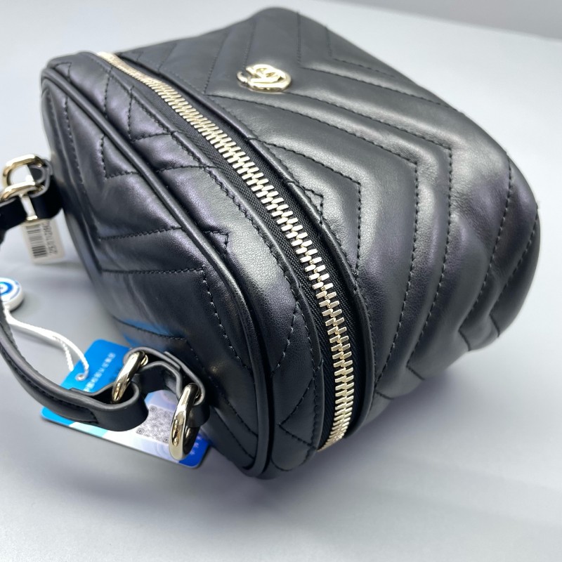 Gucci古馳馬蒙小號化妝包黑色-8