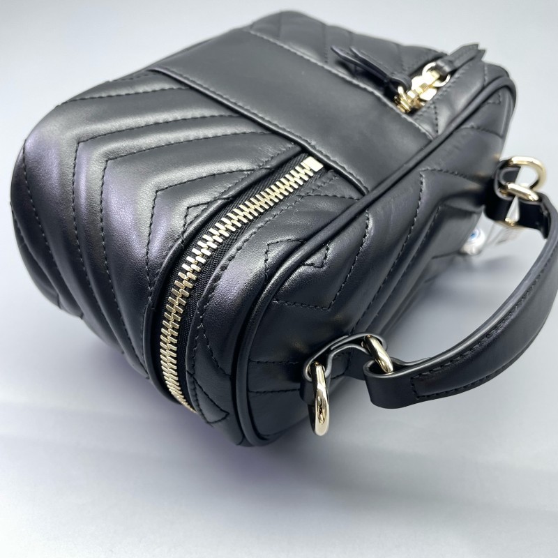 Gucci古馳馬蒙小號化妝包黑色-11