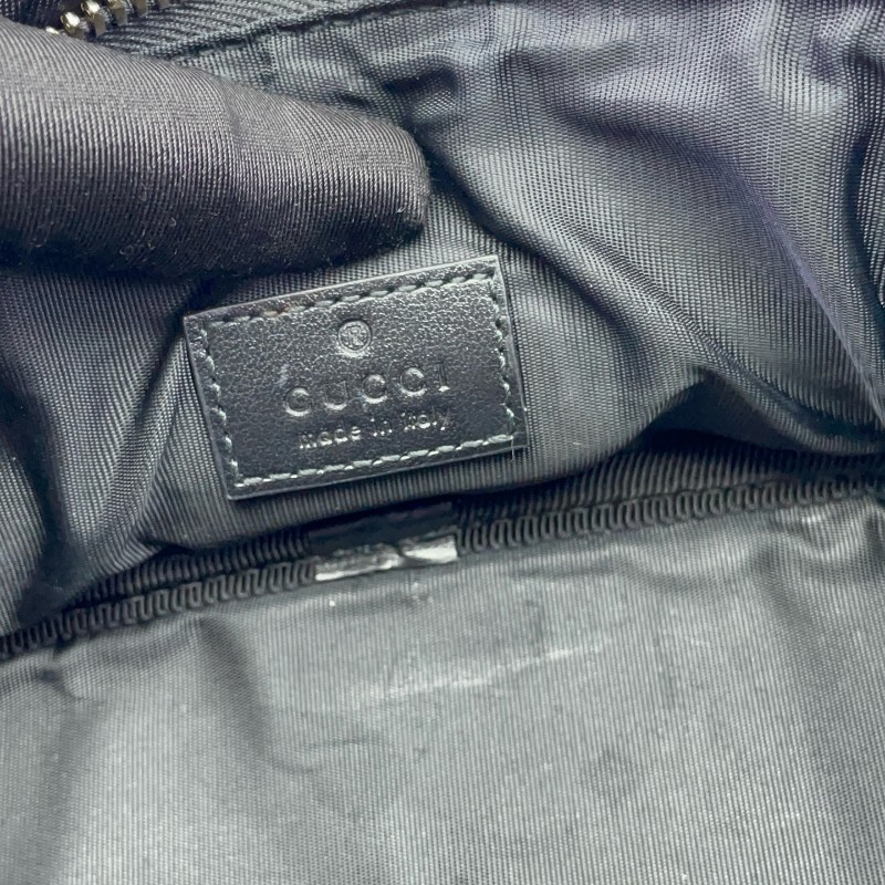 Gucci古馳馬蒙小號化妝包黑色-17