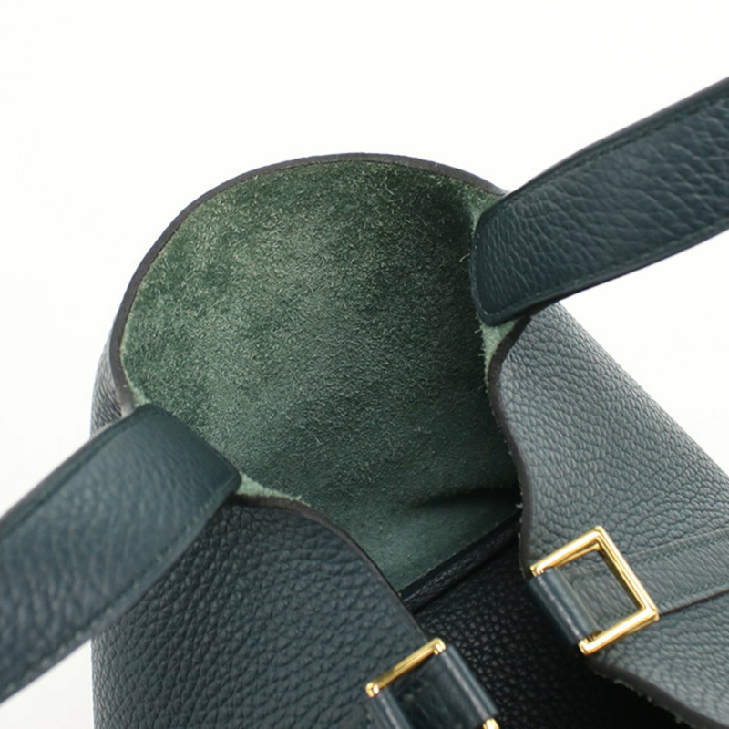 愛馬仕 Picotin Lock PM 手提包，U 字印記，女士，綠色-3