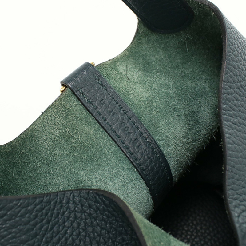 愛馬仕 Picotin Lock PM 手提包，U 字印記，女士，綠色-5