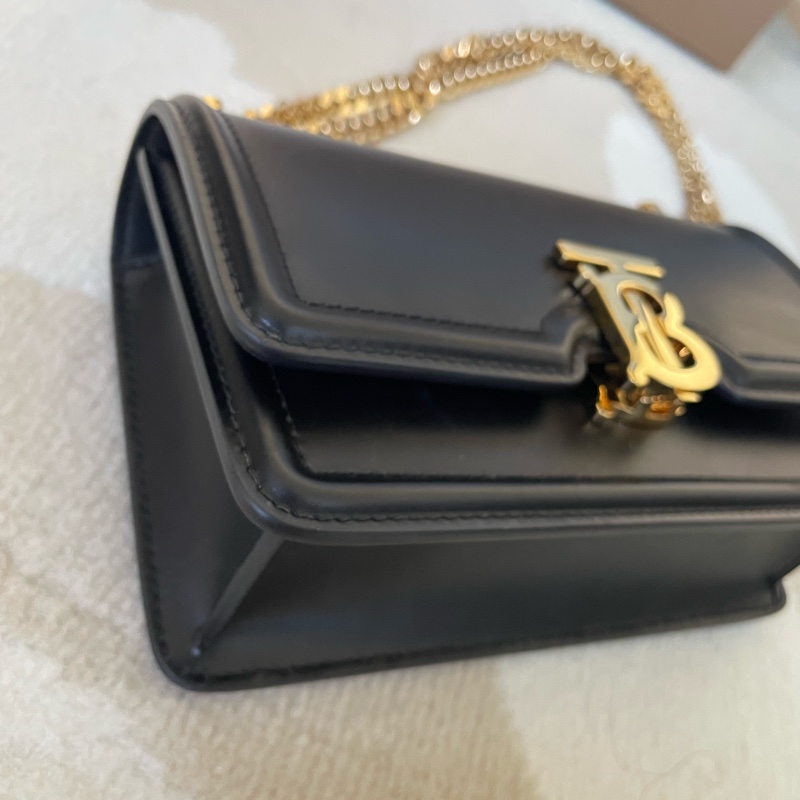 Burberry tb mini 黑色相機包-5