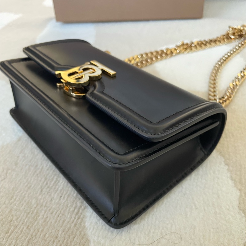 Burberry tb mini 黑色相機包-6
