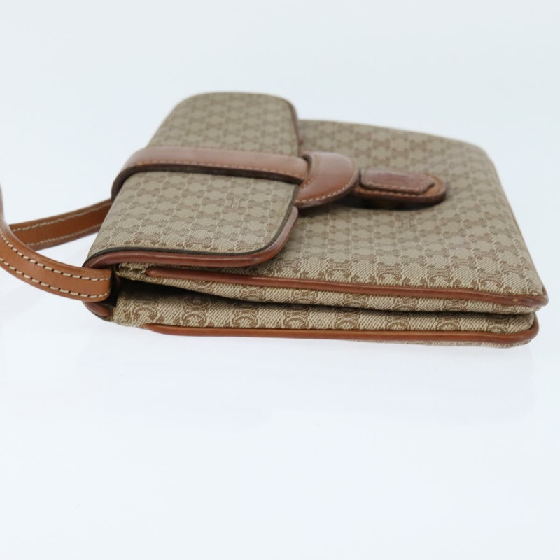 【日本直送】CELINE Macadam帆布肩背包 PVC米色金色 正品 150387-2