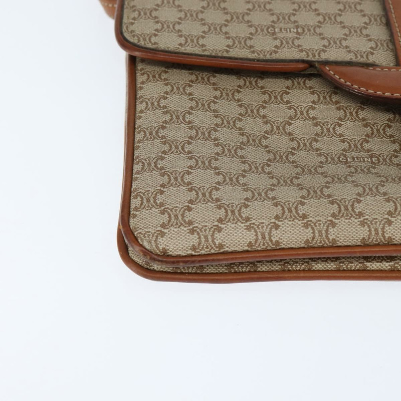 【日本直送】CELINE Macadam帆布肩背包 PVC米色金色 正品 150387-8