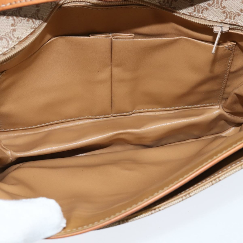 【日本直送】CELINE Macadam帆布肩背包 PVC米色金色 正品 150387-10