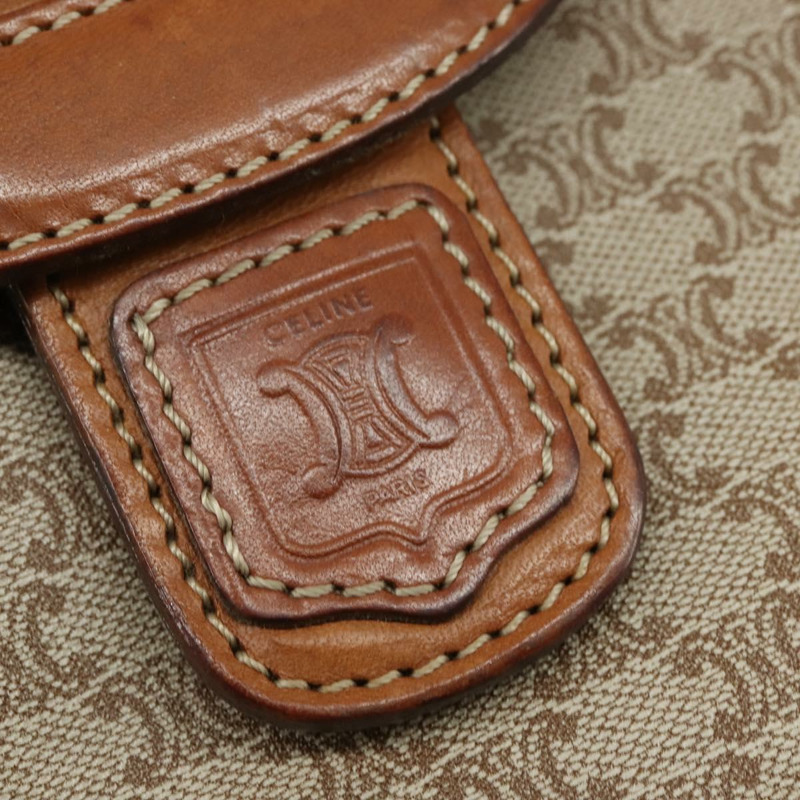 【日本直送】CELINE Macadam帆布肩背包 PVC米色金色 正品 150387-16