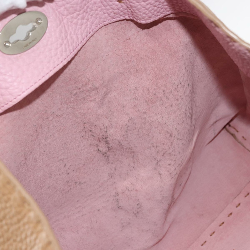 【日本直送】FENDI Celeria 手提包 皮革 米色 銀色 正品 150443-9