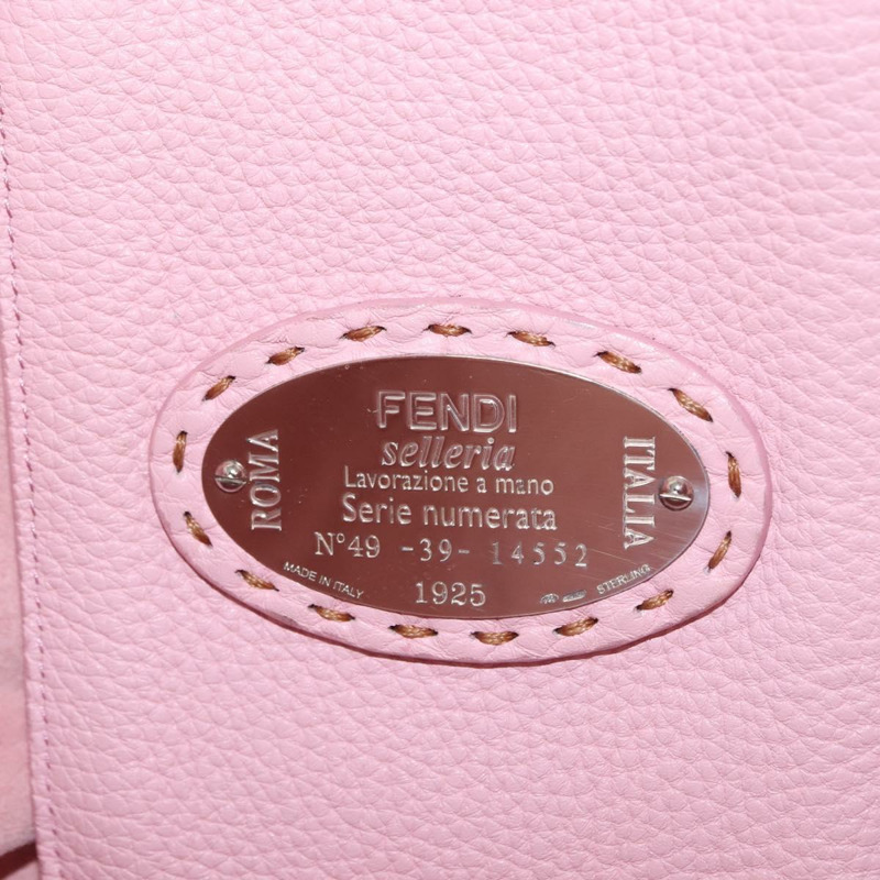 【日本直送】FENDI Celeria 手提包 皮革 米色 銀色 正品 150443-11