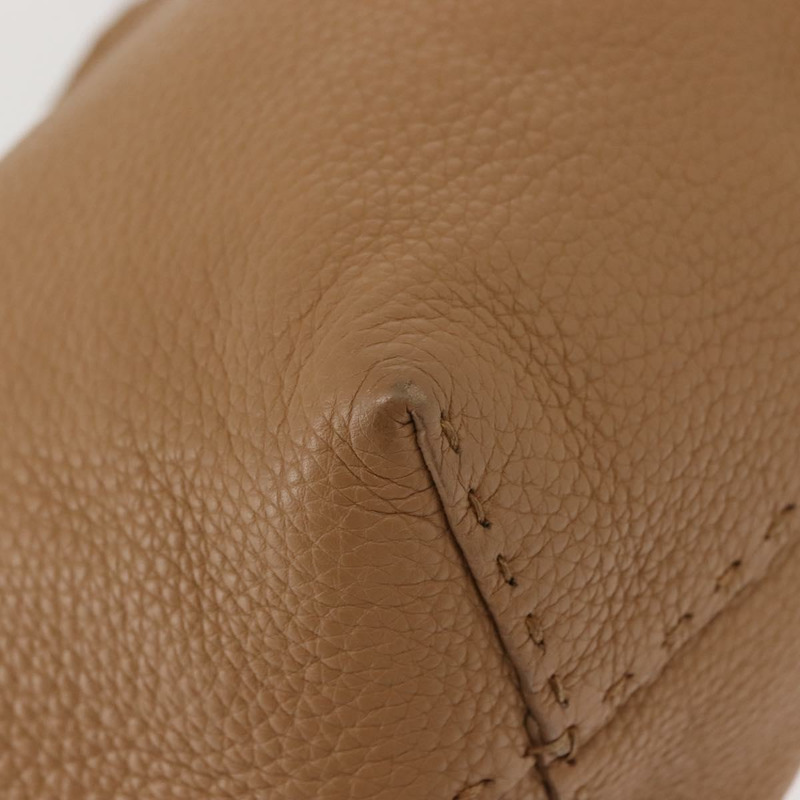 【日本直送】FENDI Celeria 手提包 皮革 米色 銀色 正品 150443-15