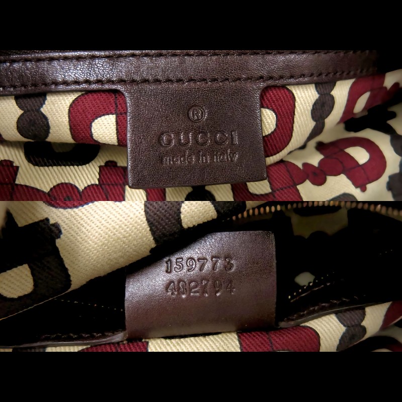 降價！GUCCI 咖啡色 GUCCISSIMA biba bag small皮革壓紋手提包 型號159773-7