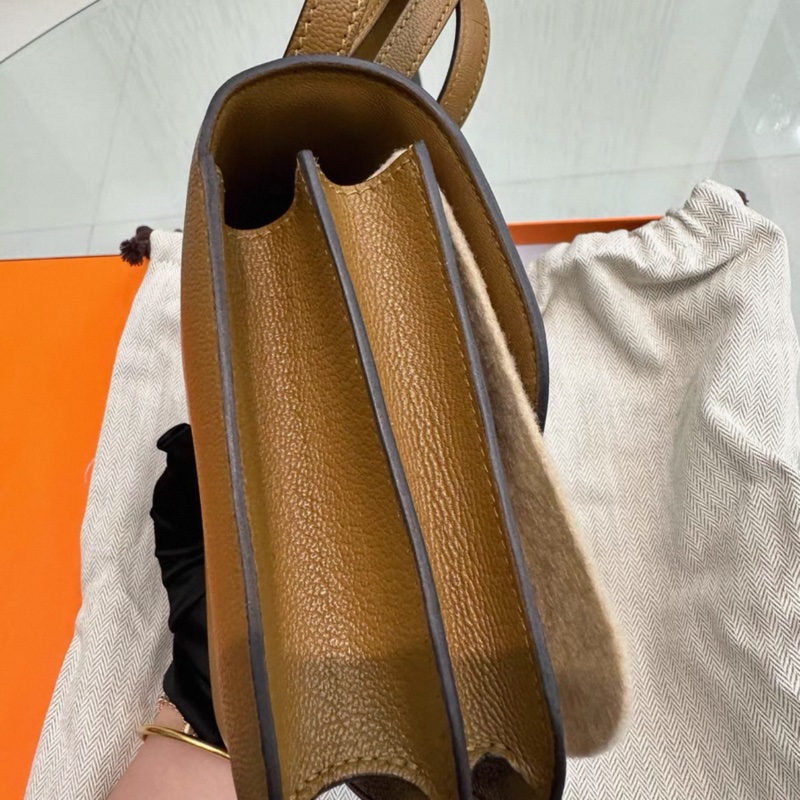 Hermes愛馬仕康康19 全️未使用 牛皮紙色 Epsom皮質+B刻+帶膜+全套-2