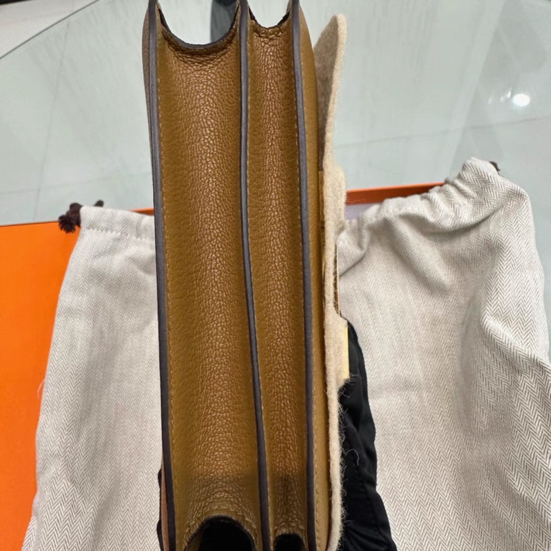 Hermes愛馬仕康康19 全️未使用 牛皮紙色 Epsom皮質+B刻+帶膜+全套-3