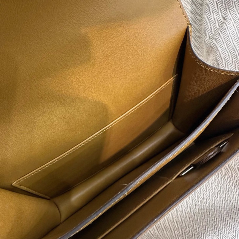 Hermes愛馬仕康康19 全️未使用 牛皮紙色 Epsom皮質+B刻+帶膜+全套-6