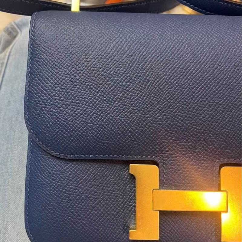 🌈Hermes💙Mini Constance 19💙S4深邃藍金扣🌟99新🌈Epsom皮🌟已Hold🌟-2