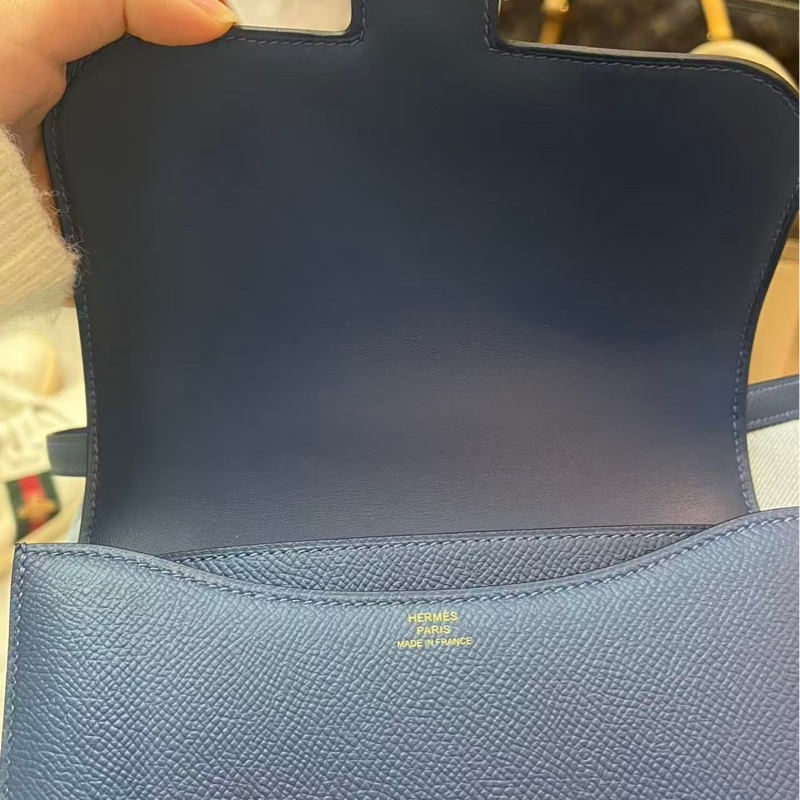 🌈Hermes💙Mini Constance 19💙S4深邃藍金扣🌟99新🌈Epsom皮🌟已Hold🌟-3