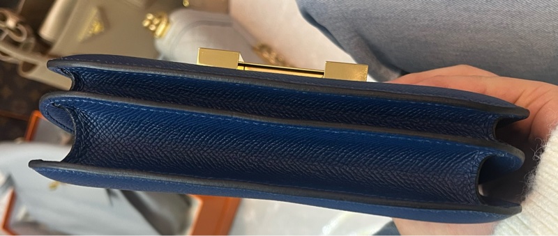 🌈Hermes💙Mini Constance 19💙S4深邃藍金扣🌟99新🌈Epsom皮🌟已Hold🌟-7