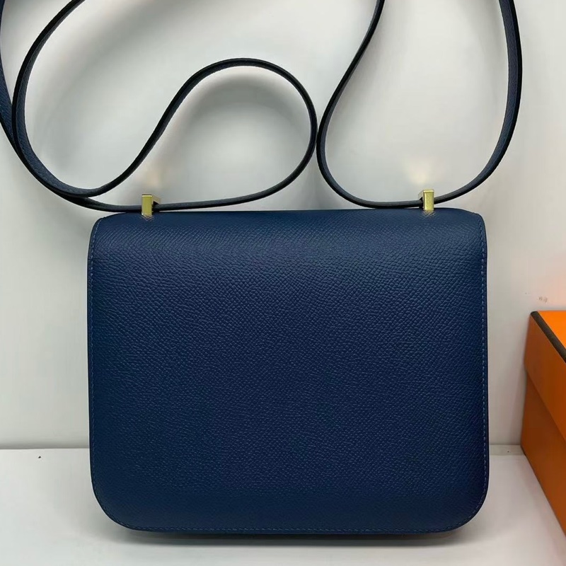 🌈Hermes💙Mini Constance 19💙S4深邃藍金扣🌟99新🌈Epsom皮🌟已Hold🌟-9