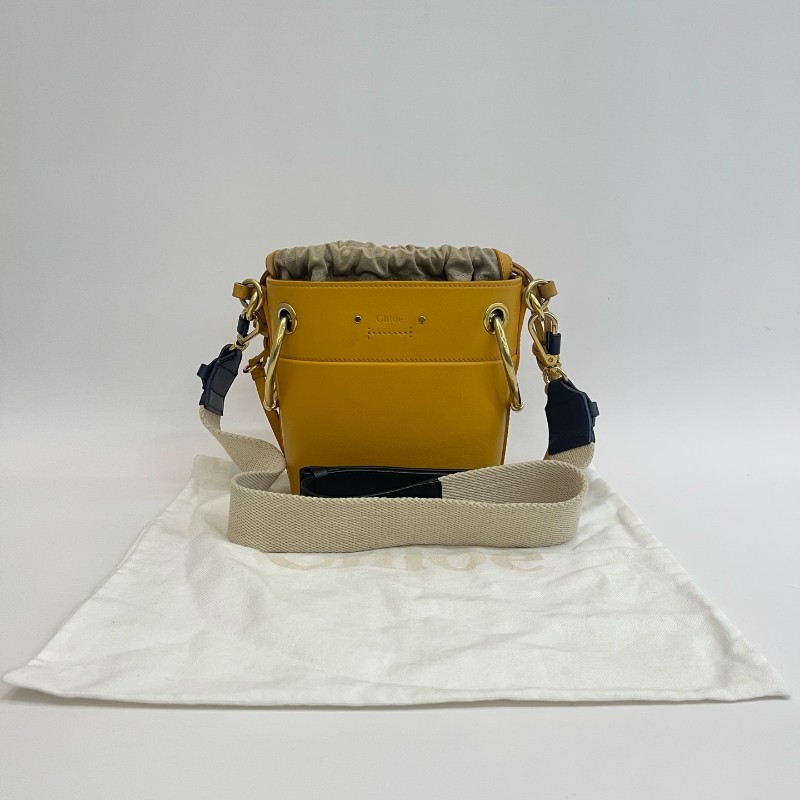 Chloe/克洛伊黃色水桶斜挎包。-0