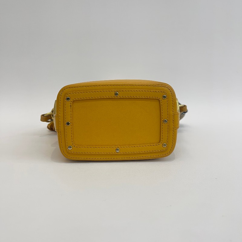 Chloe/克洛伊黃色水桶斜挎包。-5