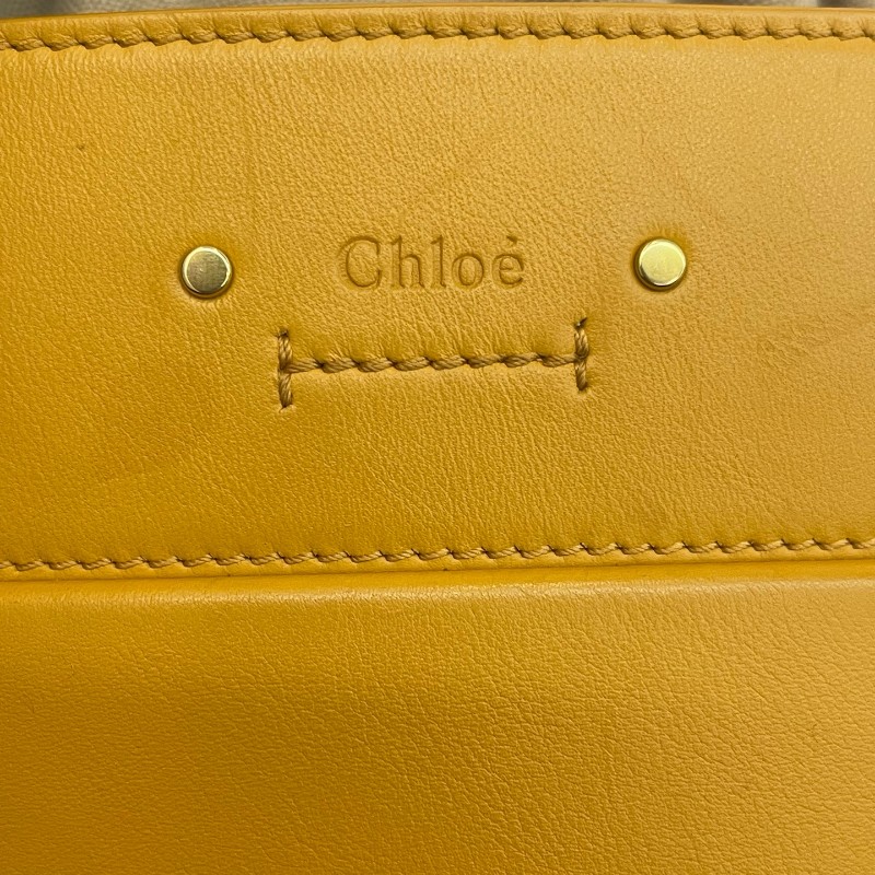 Chloe/克洛伊黃色水桶斜挎包。-7