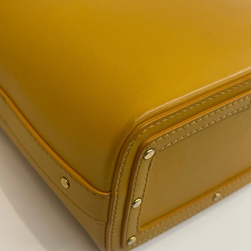 Chloe/克洛伊黃色水桶斜挎包。-10