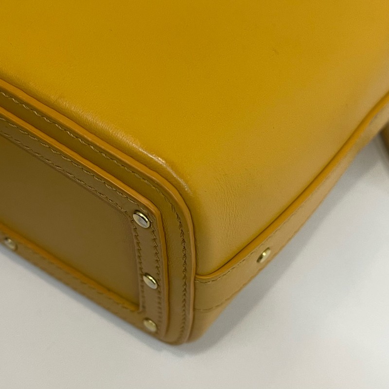 Chloe/克洛伊黃色水桶斜挎包。-11