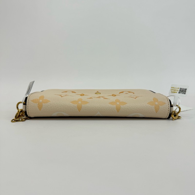 Louis Vuitton/路易威登全皮香草黃漸變色三合一芯片款21㎝。-2