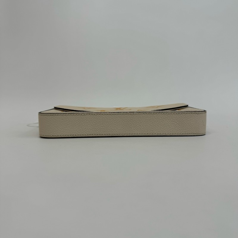 Louis Vuitton/路易威登全皮香草黃漸變色三合一芯片款21㎝。-3