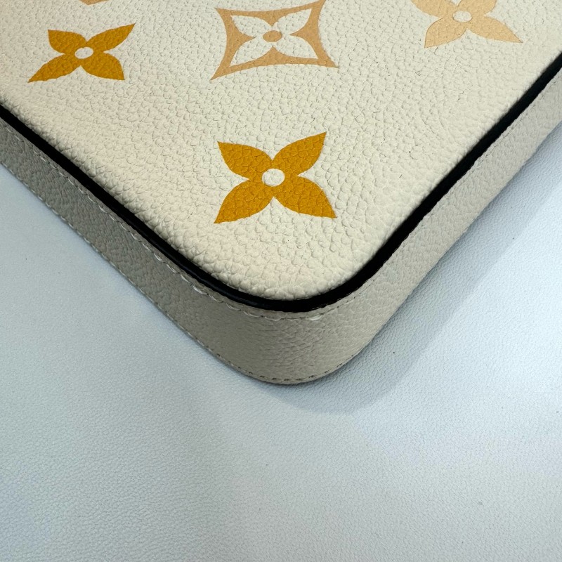 Louis Vuitton/路易威登全皮香草黃漸變色三合一芯片款21㎝。-13