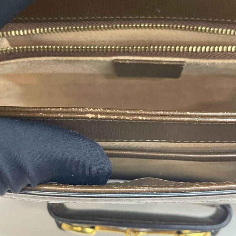 Gucci/古馳1955老花中號單肩斜挎馬鞍包-23