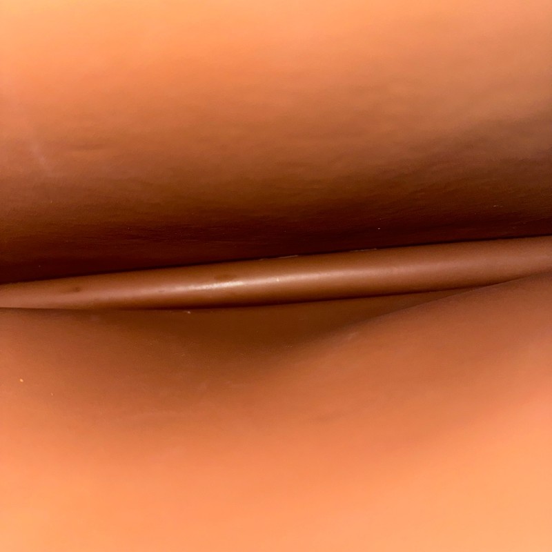 Burberry/巴寶莉格紋棕色帆布口袋斜挎包。-11