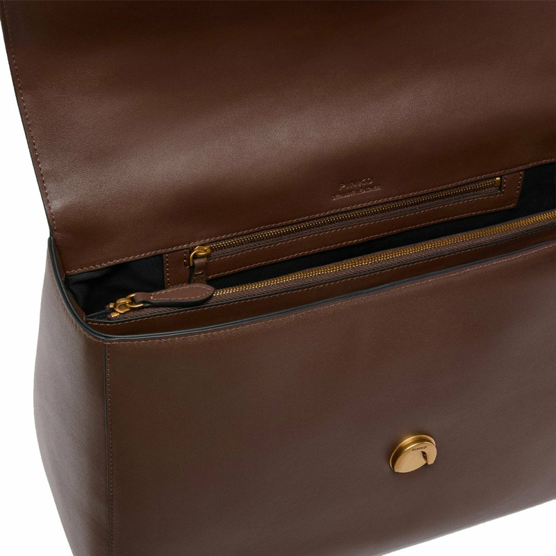 Pinko - Borsa a spalla Love one Marrone - 105067A0QO - MARRONE/CASTANO-ANTIQUE/GOLD-4