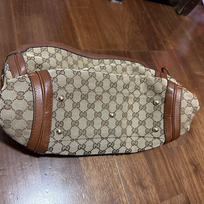 Gucci GG 帆布編織手提包-7