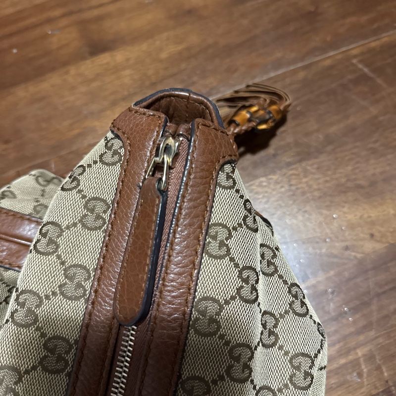 Gucci GG 帆布編織手提包-12