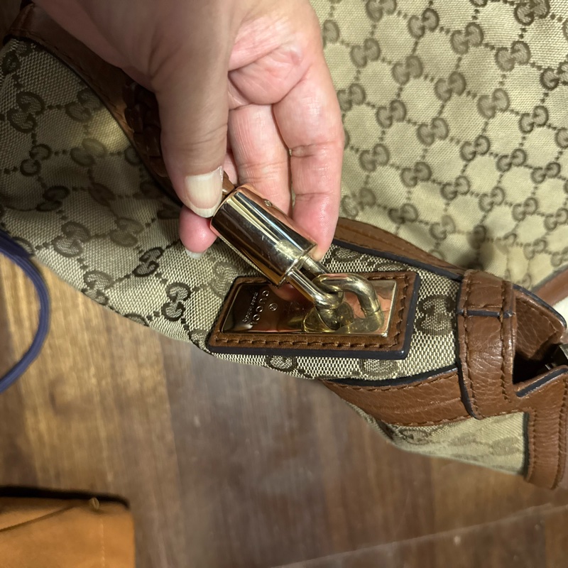 Gucci GG 帆布編織手提包-19