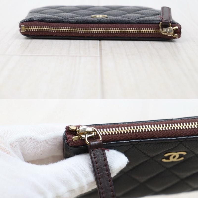 Chanel 拉鍊一字錢包-6