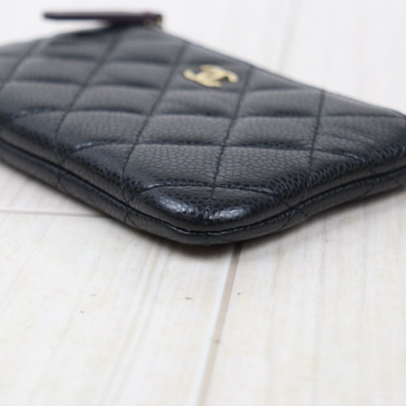 Chanel 拉鍊一字錢包-9